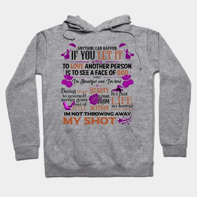 Broadway Quotes Hoodie by KsuAnn